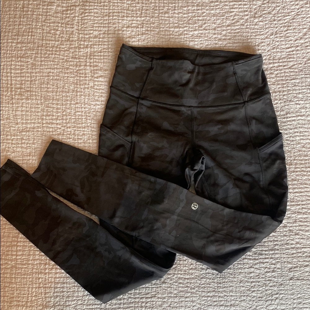Lululemon Black Camouflage and Leggings